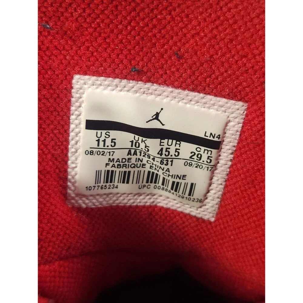 Jordan Generation 23 Gym Red Gum Sneakers Size 11.5 AA1294-631